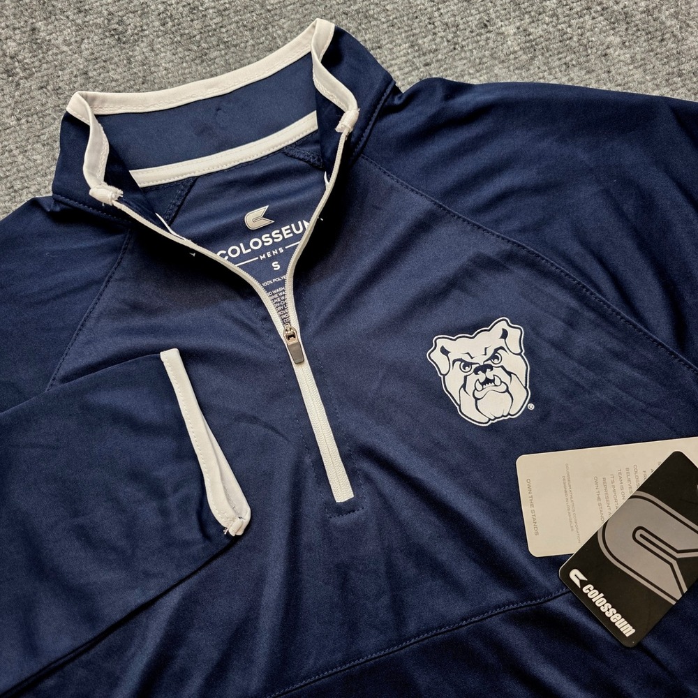 Colosseum Butler Bulldogs Men's Small Quarter Zip Pullover Jacket Sweatshirt NWT